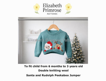 Santa and Rudolph Peekaboo Jumper P39