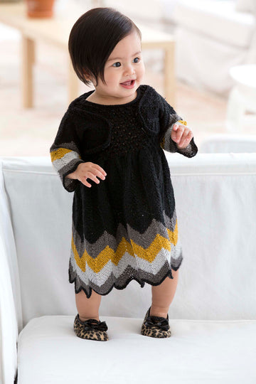 Party Dress And Shrug in Lion Brand Vanna's Glamour - L10684