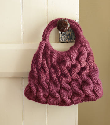 Cable Ready Bag in Lion Brand Wool-Ease Thick & Quick - 60357C