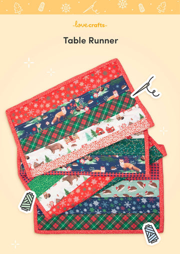 LoveCrafts Table Runner Pattern - Downloadable PDF