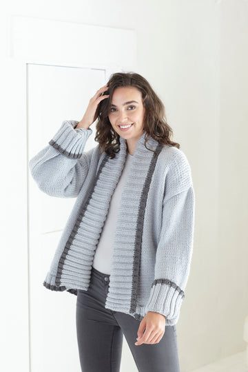 Ladies Short Cardigan & Long Cardigan in King Cole Ultra Soft Chunky - 5691 - Leaflet