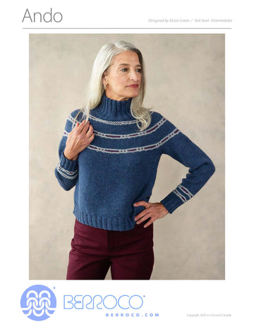 Ando Jumper in Berroco Merino 401 - Downloadable PDF