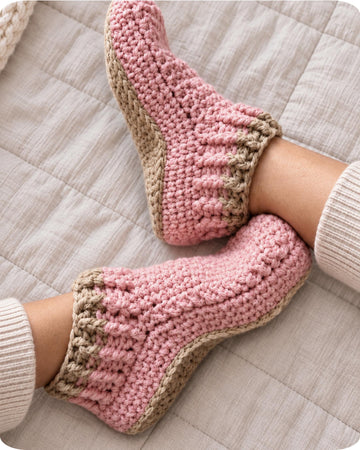 Crochet Slippers Pattern, Cozy Unisex House Shoes, PDF Download