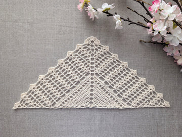Triangle Lace Crochet Shawl #115