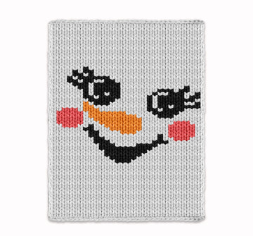 Christmas Snow girl Chunky Blanket, Knitting Pattern PDF, Knit Kids Blanket Bulky Jumbo 7 yarn, Snowman throw afghan newborn baby toddler
