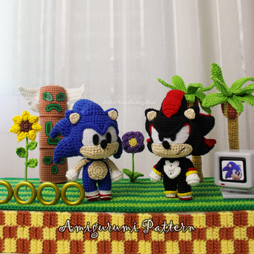 Sonic & Shadow, the hedgehogs amigurumi pattern