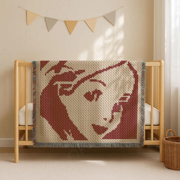 C2C Alice in Wonderland Blanket CROCHET PATTERN Face Afghan Fairytale Graph
