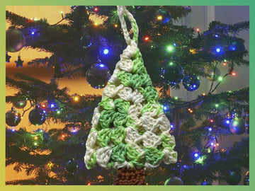 Häkelanleitung Weihnachtsbaum Anhänger