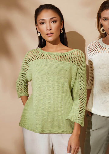 Pear Sweater in Rowan Handknit Cotton - RM004-00016-DE - Downloadable PDF
