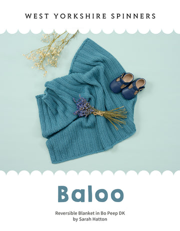 West Yorkshire Spinners Bo Peep DK - Baloo Reversible Blanket - Leaflet