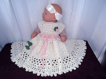 774 RoseBud Baby and Girl's Dress