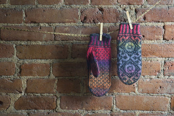 Plymouth Yarn Starflower mittens Kit