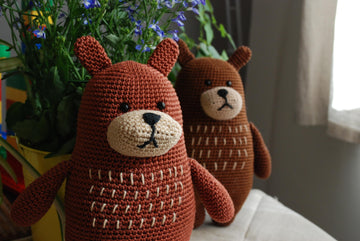 Blaise the big brown bear crochet pattern
