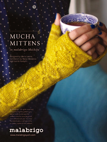 Mucha Mittens in Malabrigo Mechita - Downloadable PDF