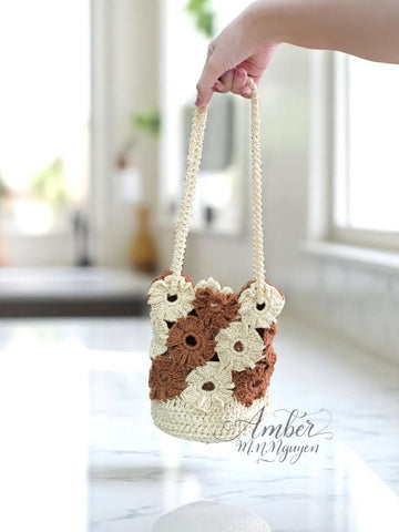 Amberweave Bloom Bucket Bag Crochet Pattern - Digital Download