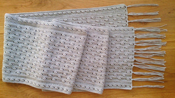 Grey chess scarf