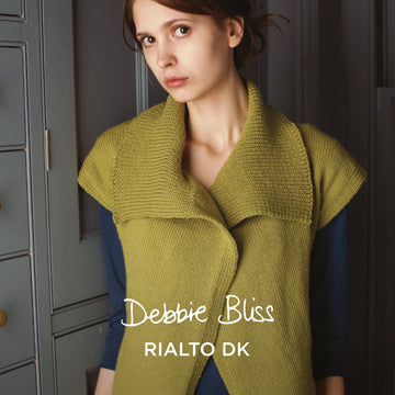 Sleeveless Jacket - Waistcoat Knitting Pattern for Women in Debbie Bliss Rialto DK