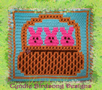 Easter Basket overlay mosaic chart