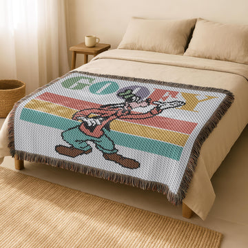 Goofy Blanket Queen Size Throw C2C CROCHET PATTERN Cartoon Twin Tall Dog Toddler
