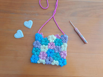 Crochet Puff Flower Bag/Purse Pattern