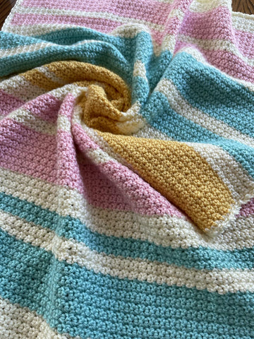 Pastel Stripes Baby Blanket