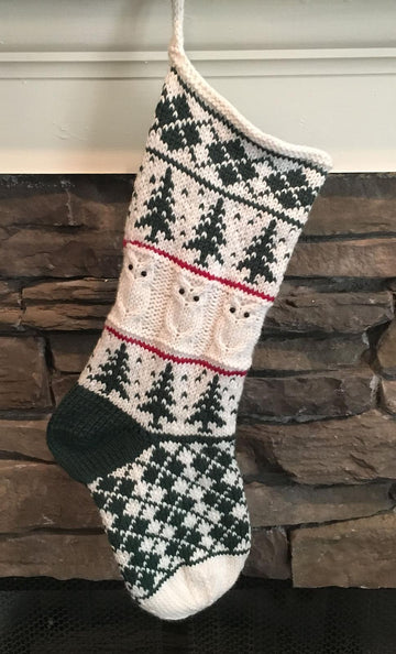 Owls in the Forest Stocking