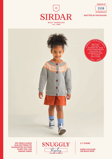 Children's Cardigan in Sirdar Snuggly Replay DK - 2528 - Leaflet