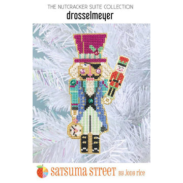 Satsuma Street Drosselmeyer Nutcracker Ornament Cross Stitch Kit - 2.25in x 5in
