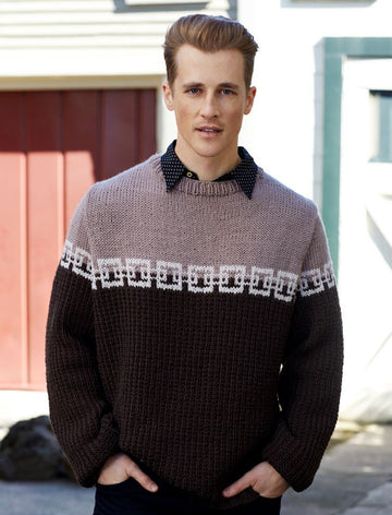 Structure Chic Sweater in Red Heart Chic Sheep by Marly Bird - LW6127 - Downloadable PDF