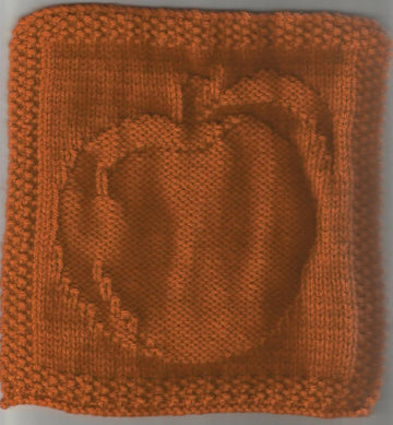 Giant Peach Dishcloth Pattern