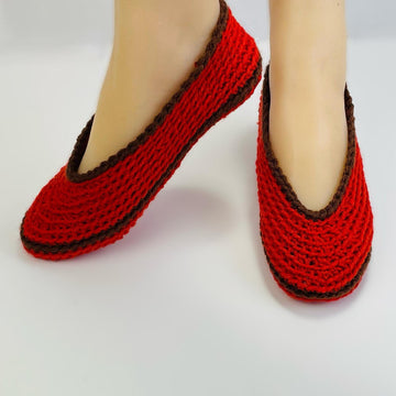 Warm Crochet Slipper Socks, Perfect Indoor Women's House Shoes