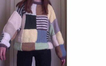 Oversized Color Block Sweater