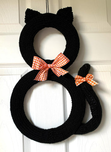 Silhouette Cat Door Hanger