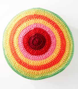 Color Wheel Pillow in Caron Simply Soft and Simply Soft Brites - Downloadable PDF