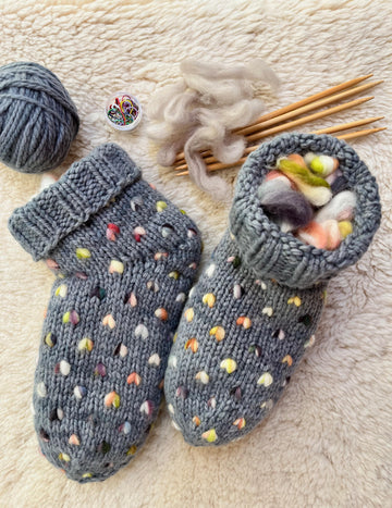 Thrummed Slipper Socks