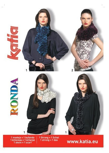 Ruffled Scarf or Cowl in Katia Ronda