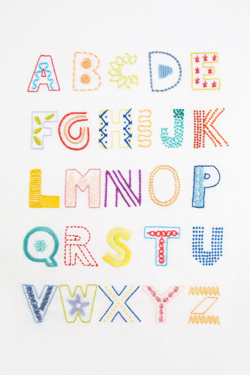 Stitch Alphabet in DMC - PAT0150 - Downloadable PDF