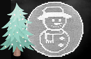 Snowman Doily
