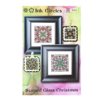 Ink Circles Stained Glass Christmas - NKM72 - Leaflet