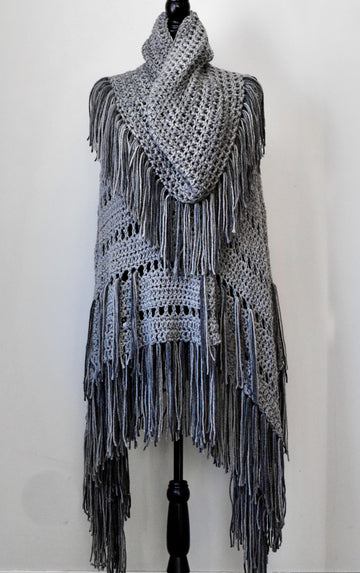 Ombre Poncho & Cowl