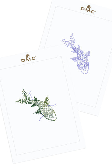Koi fish in DMC - PAT0535 - Downloadable PDF