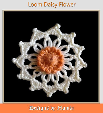 Loom Daisy Flower Crochet Pattern Unique Easy