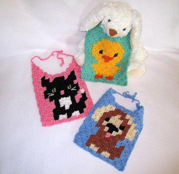 C2C Trio of Baby Bibs