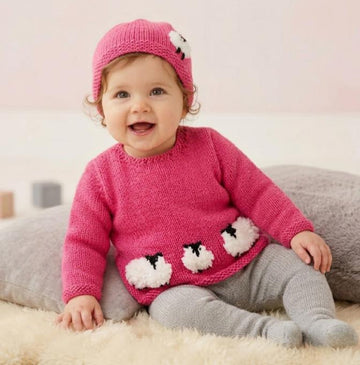 Baby Sheep Jumper and Hat