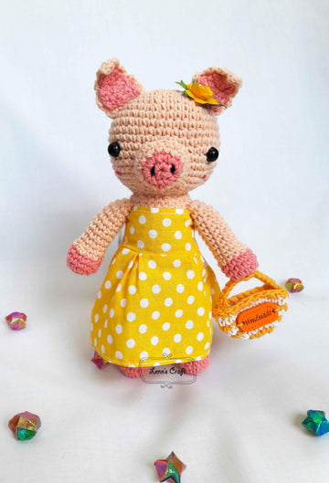 Pig amigurumi crochet doll pattern