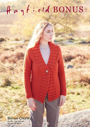 Woman's Jacket in Hayfield Bonus Chunky - 8297 - Downloadable PDF