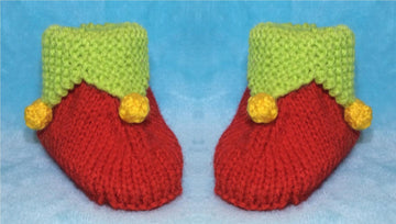 Christmas Elf Baby Booties
