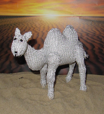Silver Camel Toy Animal