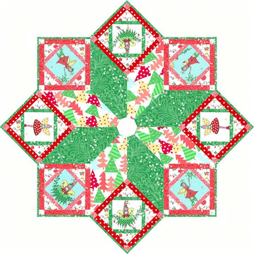 Michael Miller Fabrics Hollywood Pixie Tree Skirt - Downloadable PDF
