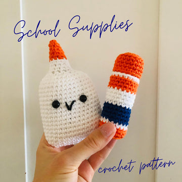 Glue Bottle & Glue Stick Crochet Pattern
